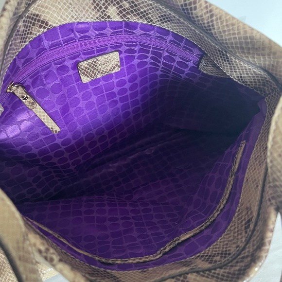 KATE SPADE Snake Print Pattern Shoulder Tote Bag NWOT - Picture 3 of 16